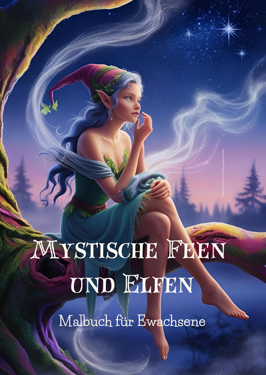 Mystische Feen und Elfen: Malbuch für Erwachsene